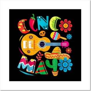 Cinco De Mayo Mexican Fiesta 5 De Mayo Family Matching Posters and Art